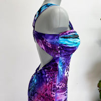 Women's blue purple Dresses