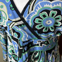 New York & Company Women's blue multi Blouses