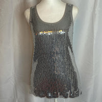 Say What? Women's grey silver Vests