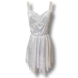 Women's white silver Dresses