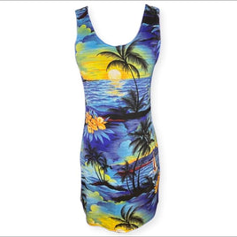 Women's blue yellow Dresses