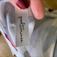 Women's white blue Dresses