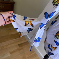 Women's white blue Dresses