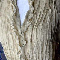 Women's Tan Cream Blouse