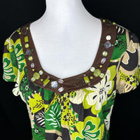 Women's Multi Green Blouse