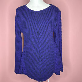 Style & Co Women's Purple Blue Jumper