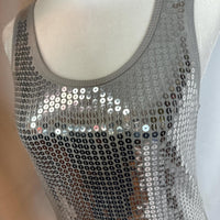 Say What? Women's grey silver Vests