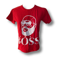 Gildan Women's red white Crop tops