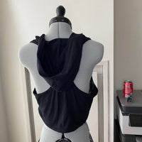 Women's blue silver Crop tops