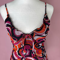 Chocolate Multi Pink Ruched Dress