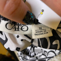 Cato Women's black white Blouses