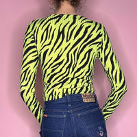 Bershka Women's Green Multi Shirt