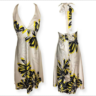 Women's yellow black Dresses