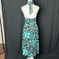 Trixxi Women's Teal and Brown Dress