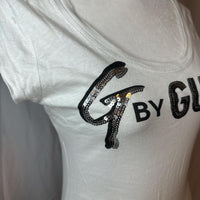 Guess Women's Cream Silver Blouse