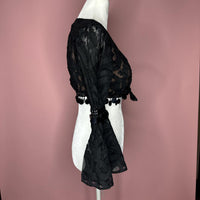 Women's Vintage Black Bolero Cardigan