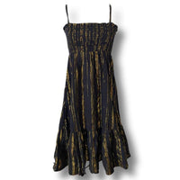 Women's black gold Dresses