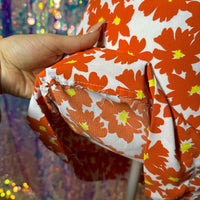 Women's orange white Dresses