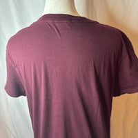 Lucky Brand Women's Burgundy T-shirt