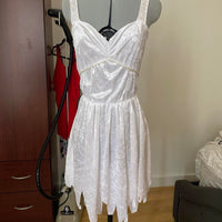 Women's white silver Dresses