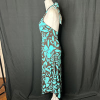 Trixxi Women's Teal and Brown Dress