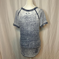 Women's blue white T-shirts