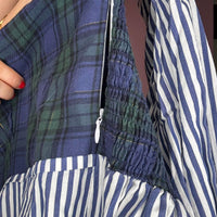 Women's Blue Multi Blouse