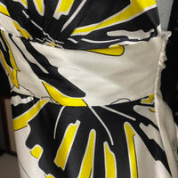 Women's yellow black Dresses