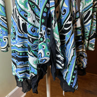 New York & Company Women's blue multi Blouses