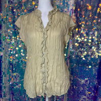 Women's Tan Cream Blouse