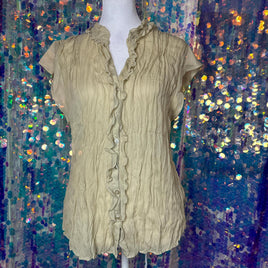 Women's Tan Cream Blouse