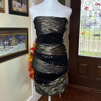 Women's black gold Dresses