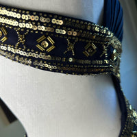 Betsy & Adam Women's black gold Dresses