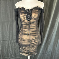 Fashion Nova Women's black tan Dresses