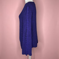Style & Co Women's Purple Blue Jumper