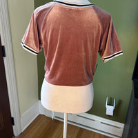 Women's pink Crop tops