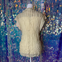 Women's Tan Cream Blouse