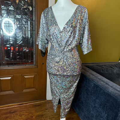 Women's silver multi Dresses