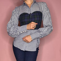 Women's Blue Multi Blouse