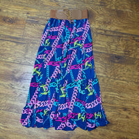 Women's multi blue Skirts
