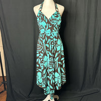 Trixxi Women's Teal and Brown Dress