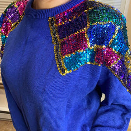 Women's blue red Jumpers