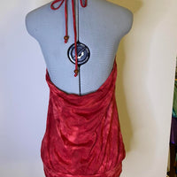 Women's red burgundy Vests