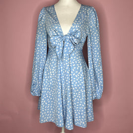 SHEIN Women's Blue White Dress