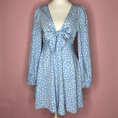 SHEIN Women's Blue White Dress