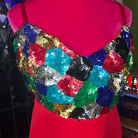 Women's red multi Dresses