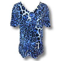 Women's blue black Blouses