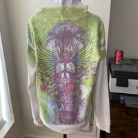 Women's white green Sweatshirts