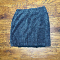 Women's Black and Grey Mini Skirt