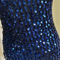 Women's blue black Dresses